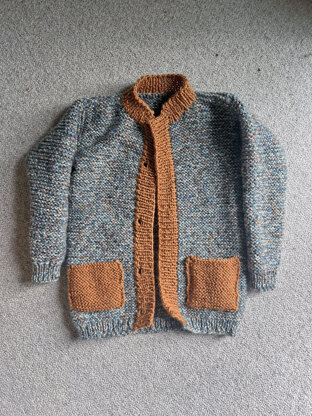 Too Cool Boy's Cardigan. Designed by Lorna Miser