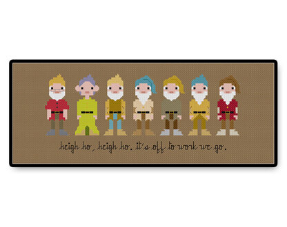 Seven Dwarfs - PDF Cross Stitch Pattern