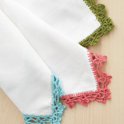 Lace Napkin Edging in Bernat Handicrafter Crochet Thread