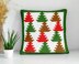 C2C Christmas Tree Sofa Square Cushion Mosaic Ladder CROCHET PATTERN