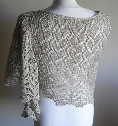 Silver Touch Lace Shawl