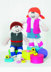 Boy Doll and Girl Doll in King Cole Big Value DK & King Cole Big Value Baby DK 50g - 9141 - Leaflet