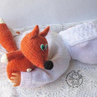 Toy for sleep. Fox for small babies