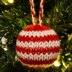 Striped Christmas Bauble Knitting Pattern - Christmas Knitting Pattern