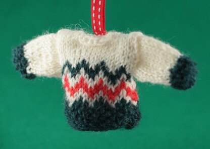 Mini Sweater Christmas Tree Decoration