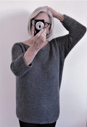 Aran Garter Stitch Tee Sweater