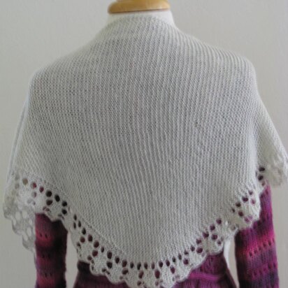 K804-Sparkling Bridal Shawlette - knitting pattern