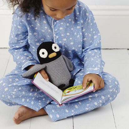 Perry the Penguin - Toy Crochet Pattern for Kids in Debbie Bliss Rialto DK