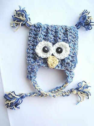 Owl Hat and Diaper Cover | Crochet Pattern 226