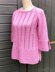 Raglan Sweater with Slit Borders