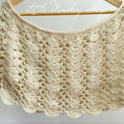 Lacy Scallops Shawl or Cowl