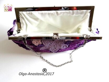 Lilac lace bag