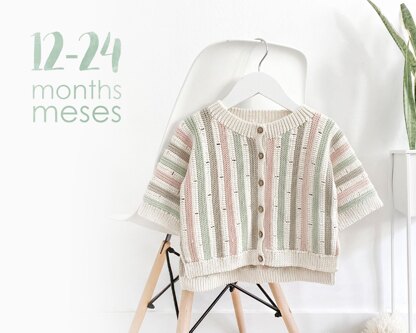 12-24 months - STRIPY Crochet Jacket Pattern