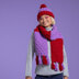 Bright and Bold Stripe Set - Free Hat & Scarf Knitting Pattern for Women in Paintbox Yarns Wool Blend Super Chunky