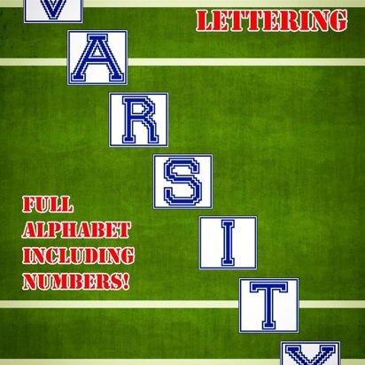 Varsity Sports Alphabet & Numbers mosaic squares