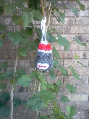 Sock Monkey Necklace Purse