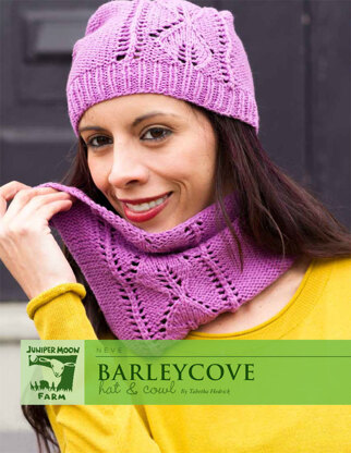 Barleycove Hat & Cowl in Juniper Moon Farm Neve - J34-03 - Downloadable PDF