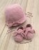 Bow Baby Hat and Sandals Set, Newborn Crochet Gift Set Pattern by Kittying