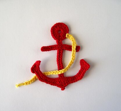 Crochet Pattern Anchor Applique