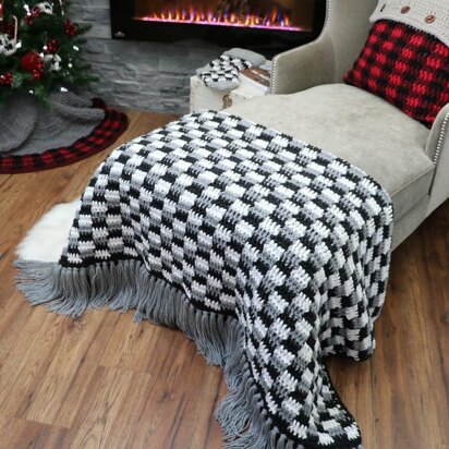 Rustic Farmhouse Plaid Throw