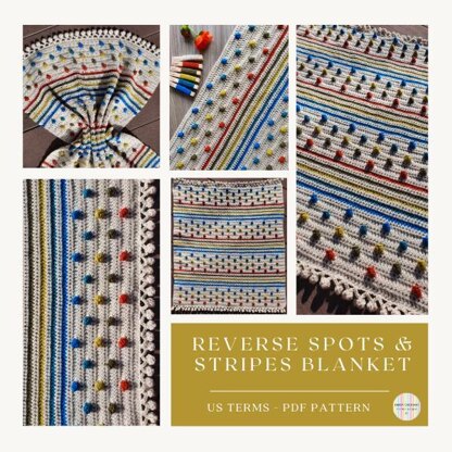 Reverse Spots & Stripes Blanket - US Terms