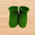 Crochet Green Bootie