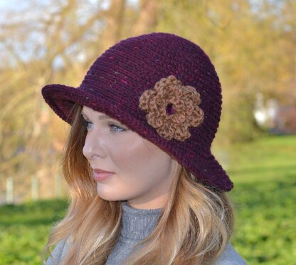 Downton Abbey Style Cloche Hat Crochet pattern by Caroline Brooke ...