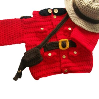 Baby police costume, RCMP