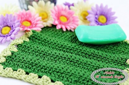 Linked Crochet Washcloth