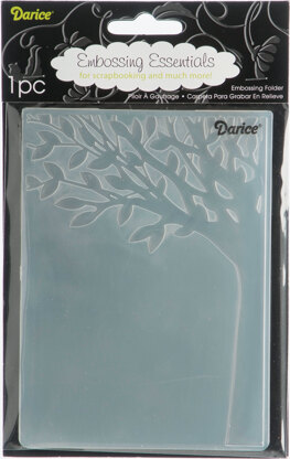 Darice Embossing Folder 4.25"X5.75" - Leafy Tree Trunk