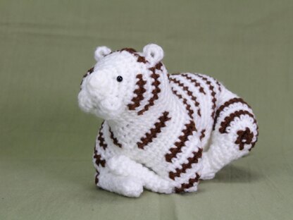 White tiger amigurumi / ホワイトタイガーのあみぐるみ