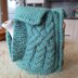 Aran jacket tea cosy
