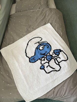 Baby Smurf Baby Blanket