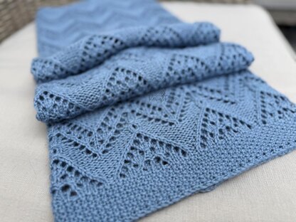 Chevron Cuddle Baby Blanket