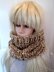 826 -CHUNKY cowl and flower