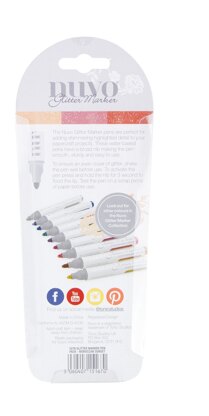 Tonic Studios Nuvo Glitter Markers 3/Pkg - Moraccan Sunset