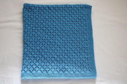 Blue Crayon Baby Blanket