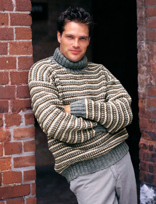 Rugged Turtleneck in Patons Classic Wool Worsted