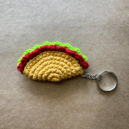 Amigurumi Taco Keychain Catnip Toy