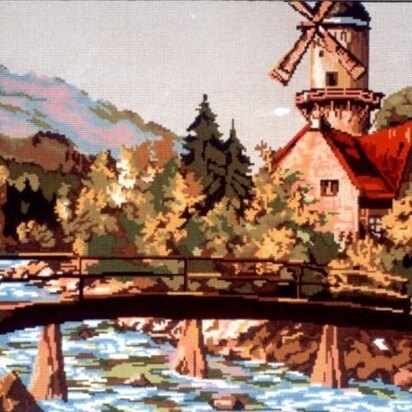 Gobelin-L Alpine Windmill Tapestry Kit - 110cm x 50cm
