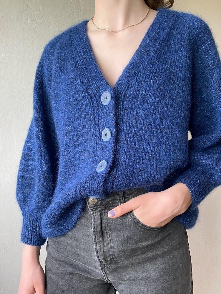 Mohair weekend cardigan Knitting pattern by Neringa Ruke | LoveCrafts