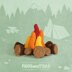 Campfire - Wood Fire Camping Amigurumi