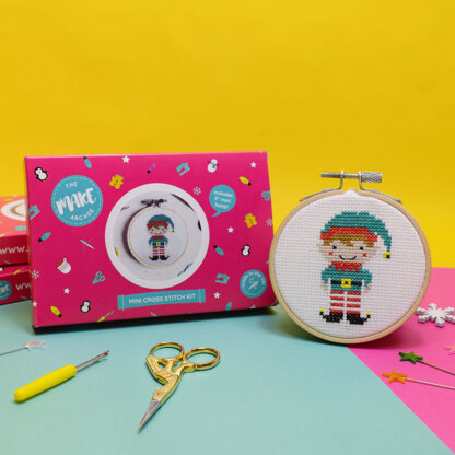 The Make Arcade Elf Cross Stitch Kit