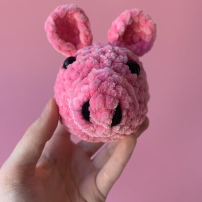 Crochet Pig Stress Ball