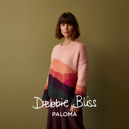 Uluru - Sweater Knitting Pattern For Women in Debbie Bliss Paloma by Debbie Bliss