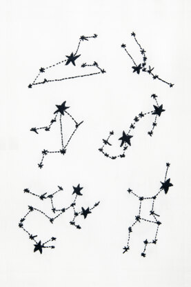 Constellations  in DMC - PAT0137 -  Downloadable PDF
