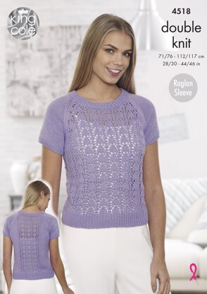 Sweaters in King Cole Cottonsoft DK - 4518 - Downloadable PDF