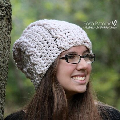 Crochet Cable Baby Beanie Pattern 260
