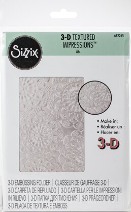 Sizzix 3D Textured Impressions Embossing Folder - Doily