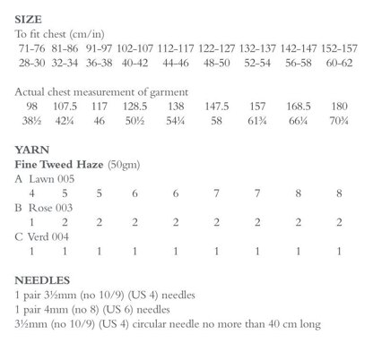 Bobbin in Rowan Fine Tweed Haze - ZM74-00002 - Downloadable PDF